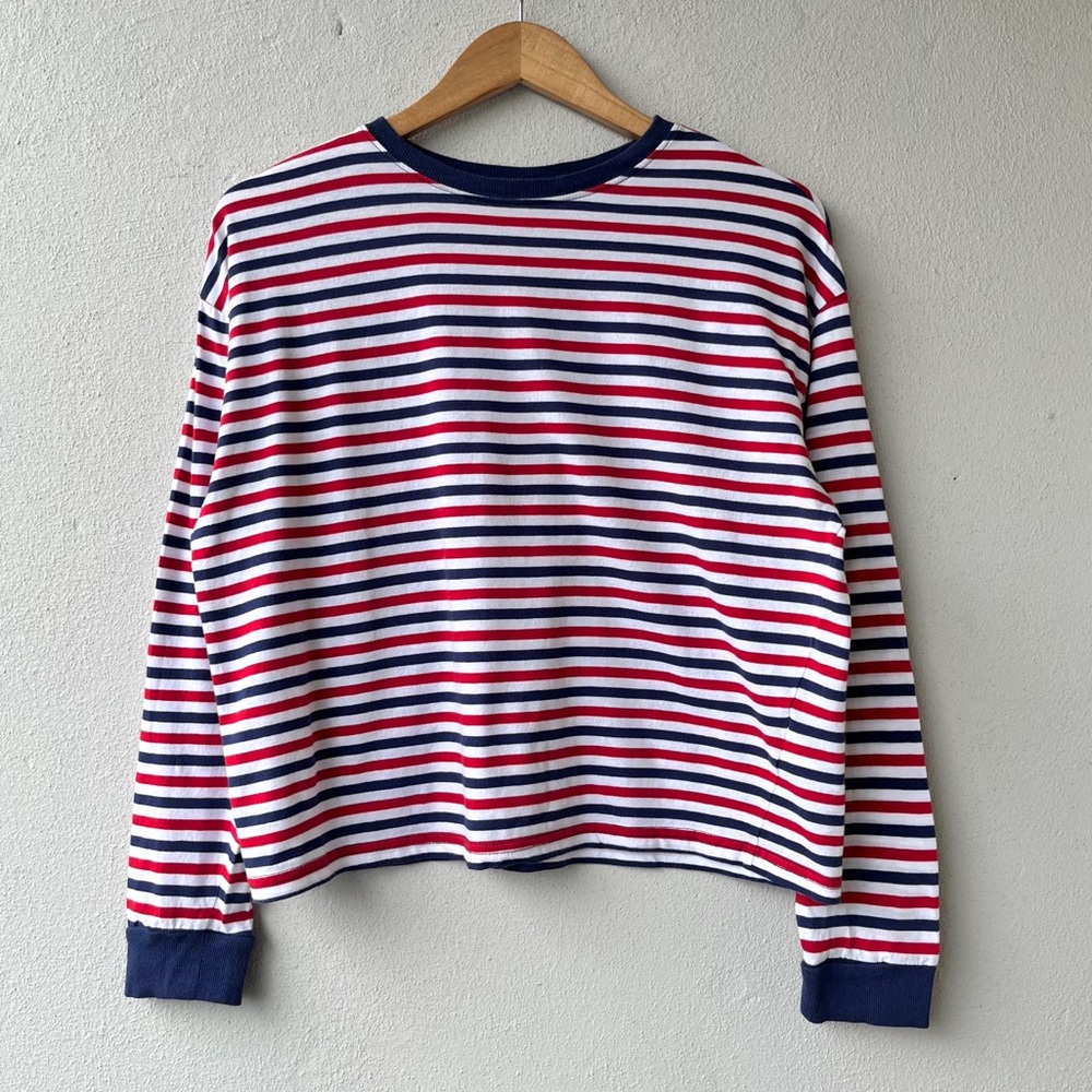 H&M | Thin Stripe Long Sleeve Top